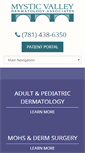 Mobile Screenshot of mysticvalleydermatology.com